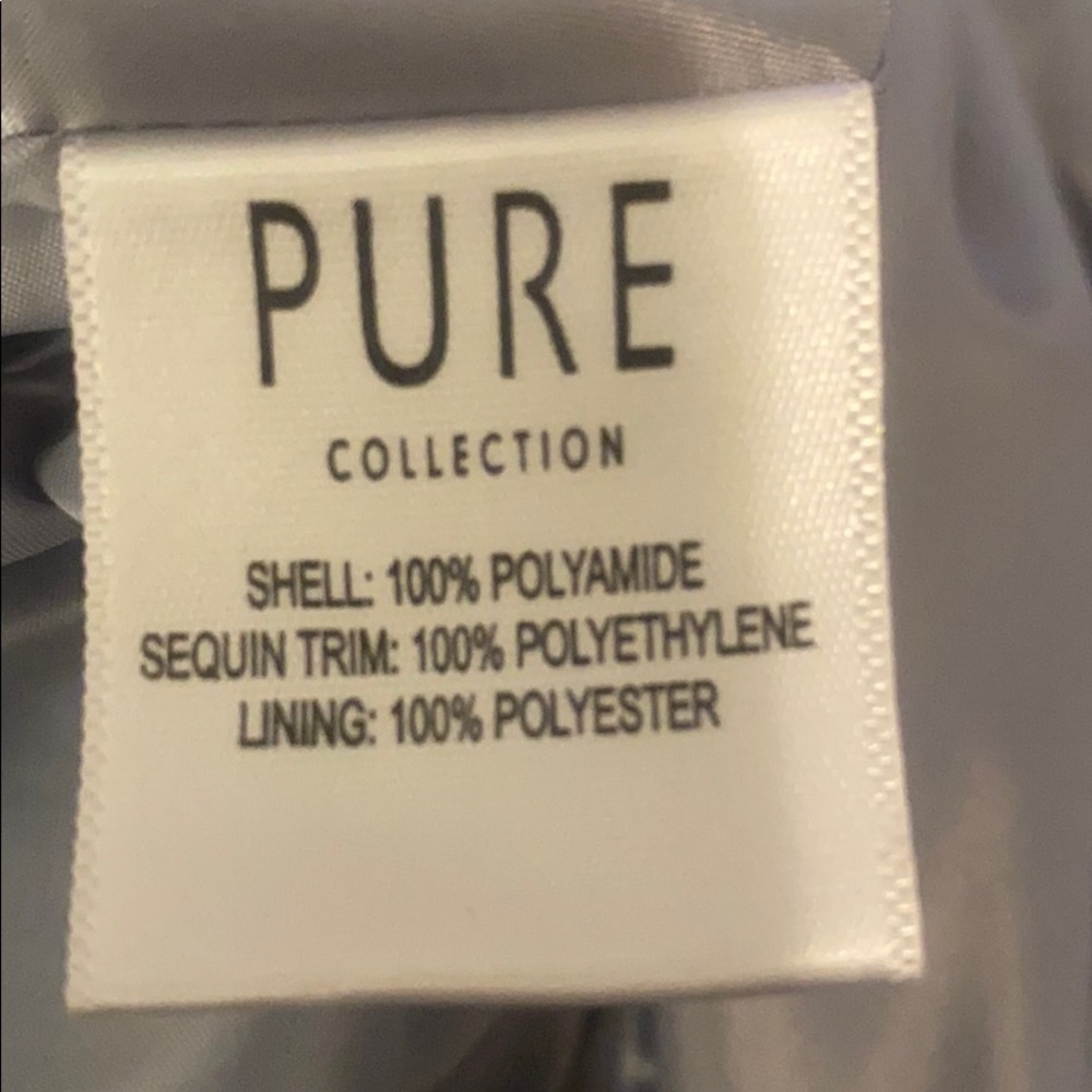 NWT Stunning Steel Gray Sequin skirt by PURE - Picture 4 of 4